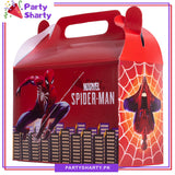 Spiderman Theme Goody Boxes Pack of 10 For Spiderman / Avenger Theme Party Decoration and Celebration