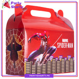Spiderman Theme Goody Boxes Pack of 10 For Spiderman / Avenger Theme Party Decoration and Celebration