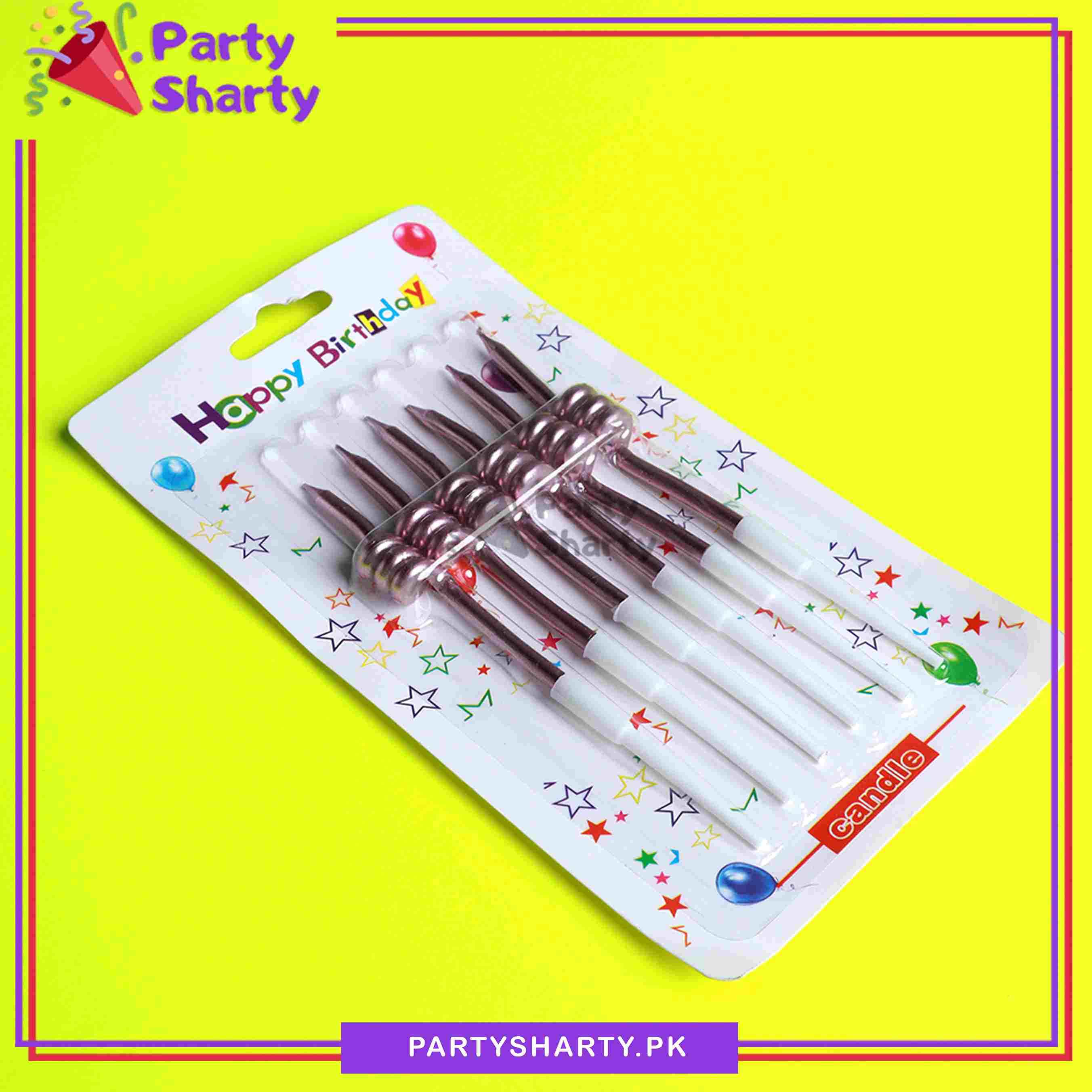 Spiral Birthday Candles Set, Metallic Color Twisty Candles For Birthday, Wedding, Anniversary and Event Decoration