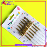 Spiral Birthday Candles Set, Metallic Color Twisty Candles For Birthday, Wedding, Anniversary and Event Decoration