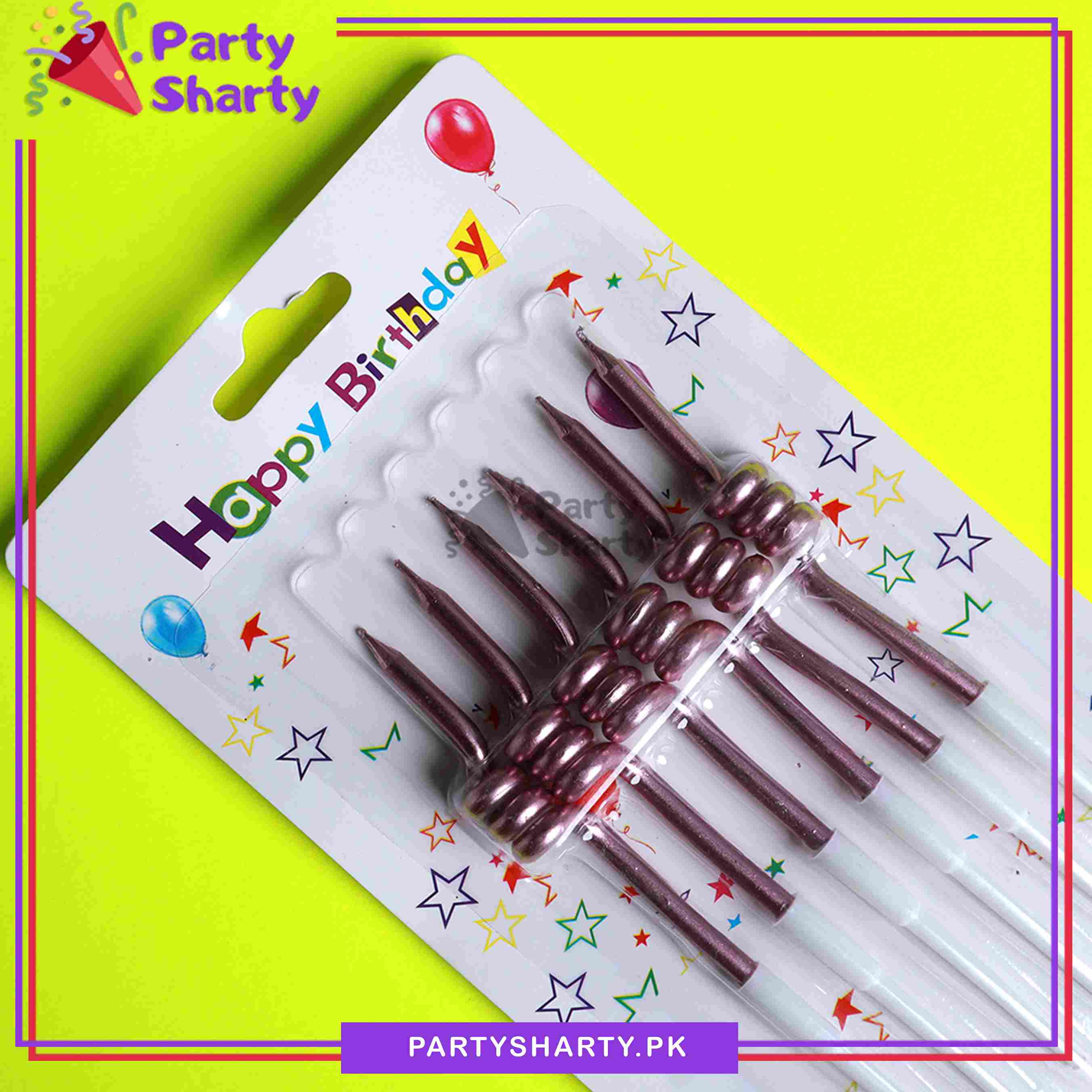 Spiral Birthday Candles Set, Metallic Color Twisty Candles For Birthday, Wedding, Anniversary and Event Decoration
