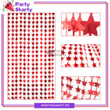 Star Shaped Fringes / Foil Curtains Best for Back Drop Wall Decoration for Birthday and Parties Celebration