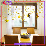 Star Shaped Swirls (Pack of 6) For Birthday Party and Decoration