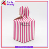 Striped Design Goody Box Pack of 10 For Birthday Party Celebrations