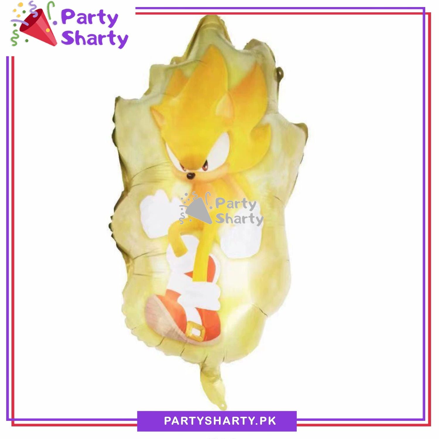 Super Sonic Character Foil Balloons For Birthday Party Decoration and Celebration