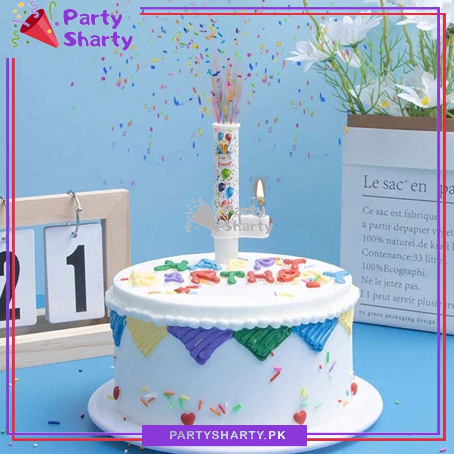 Surprise Birthday Cake Candles – Creative Catapult Candy Effect for Birthday Decoration and Celebration