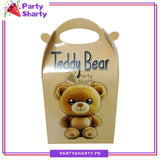 Teddy Bear Theme Goody Boxes Pack of 6 For Teddy Bear Theme Birthday Celebration