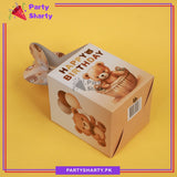 Teddy Bear Theme Goody Boxes Pack of 10 For Teddy Bear Theme Birthday Celebration