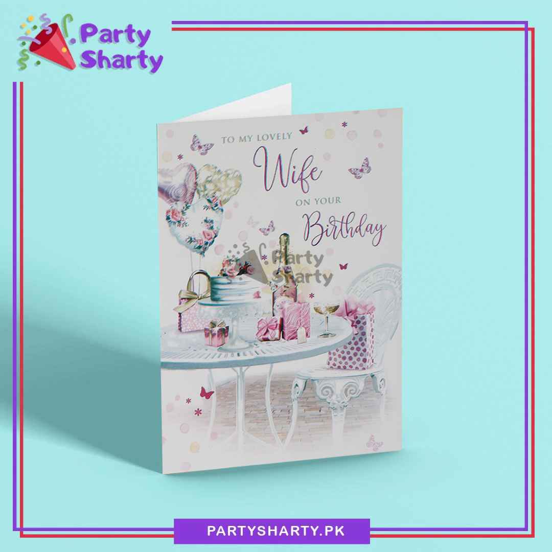 To My Lovely Wife on your Birthday Greeting Card For Wife Birthday Celebration