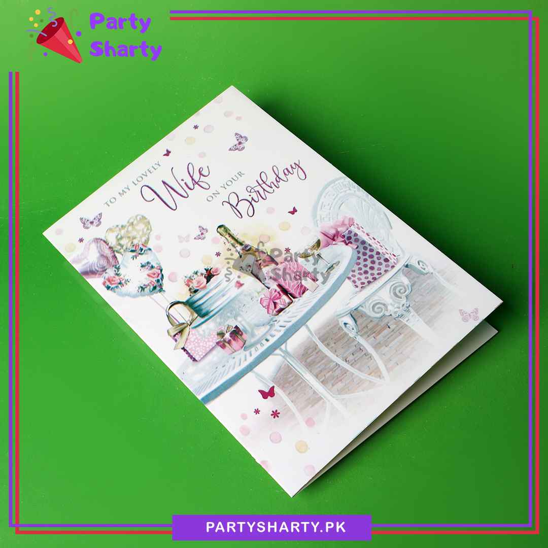 To My Lovely Wife on your Birthday Greeting Card For Wife Birthday Celebration
