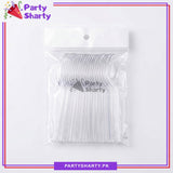 24pcs/set Plastic Spoon For Party Decoration and Celebration