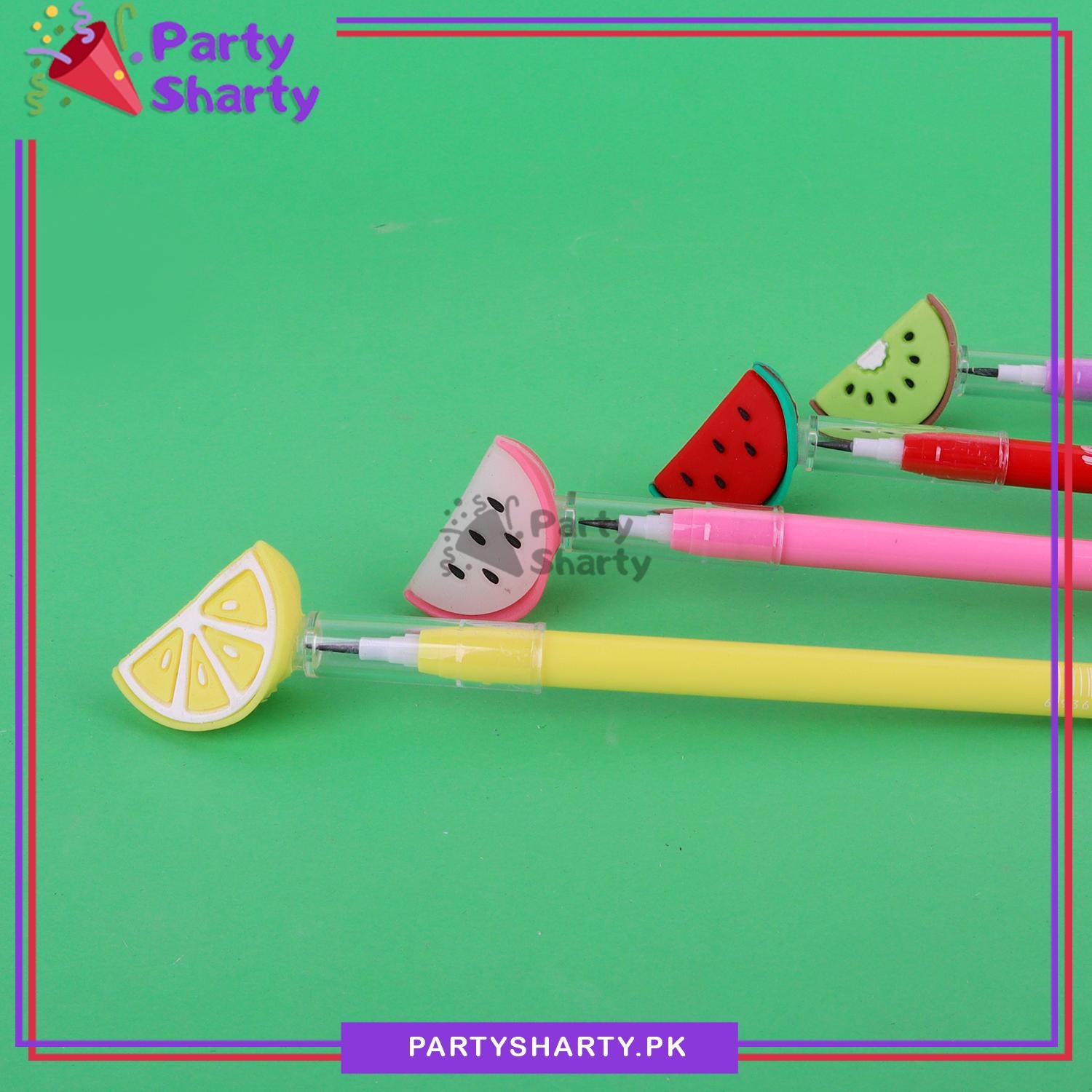 Fruit Slice Shaped Bullet Pencil For Kids For Tutti Frutti Theme Celebration