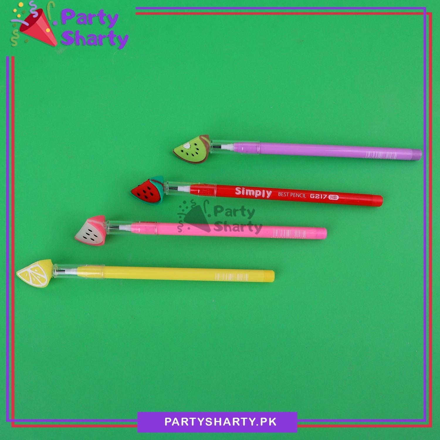 Fruit Slice Shaped Bullet Pencil For Kids For Tutti Frutti Theme Celebration