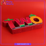 TWO Thermocol Standee For Tutti Frutti Theme Based Second Birthday Celebration and Party Decoration