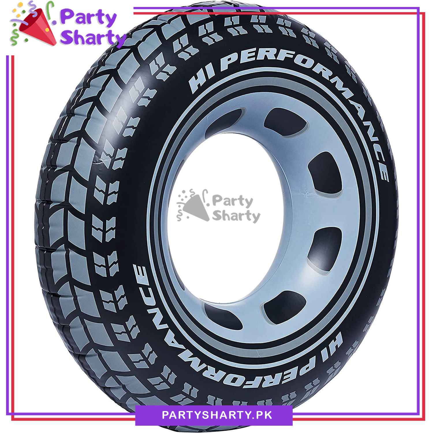 36 inches High Performance Tyre Shaped Tube For TWO FAST / McQueen Car Theme Birthday Party Decoration and Celebration