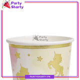 Sparkle Unicorn Theme Paper Cups / Glass For Theme Based Decoration and Celebration