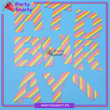 Unicorn Theme Happy Birthday Multi Shaded Card Banner For Birthday Decoration and Celebrations