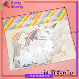 Unicorn Theme Happy Birthday Multi Shaded Card Banner For Birthday Decoration and Celebrations