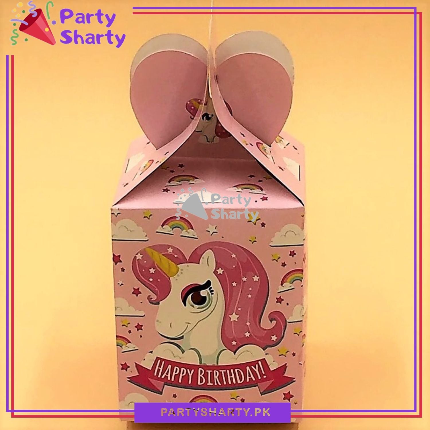 Unicorn Theme Goody Boxes Pack Of 10 For Unicorn Theme Birthday Party and Decoration