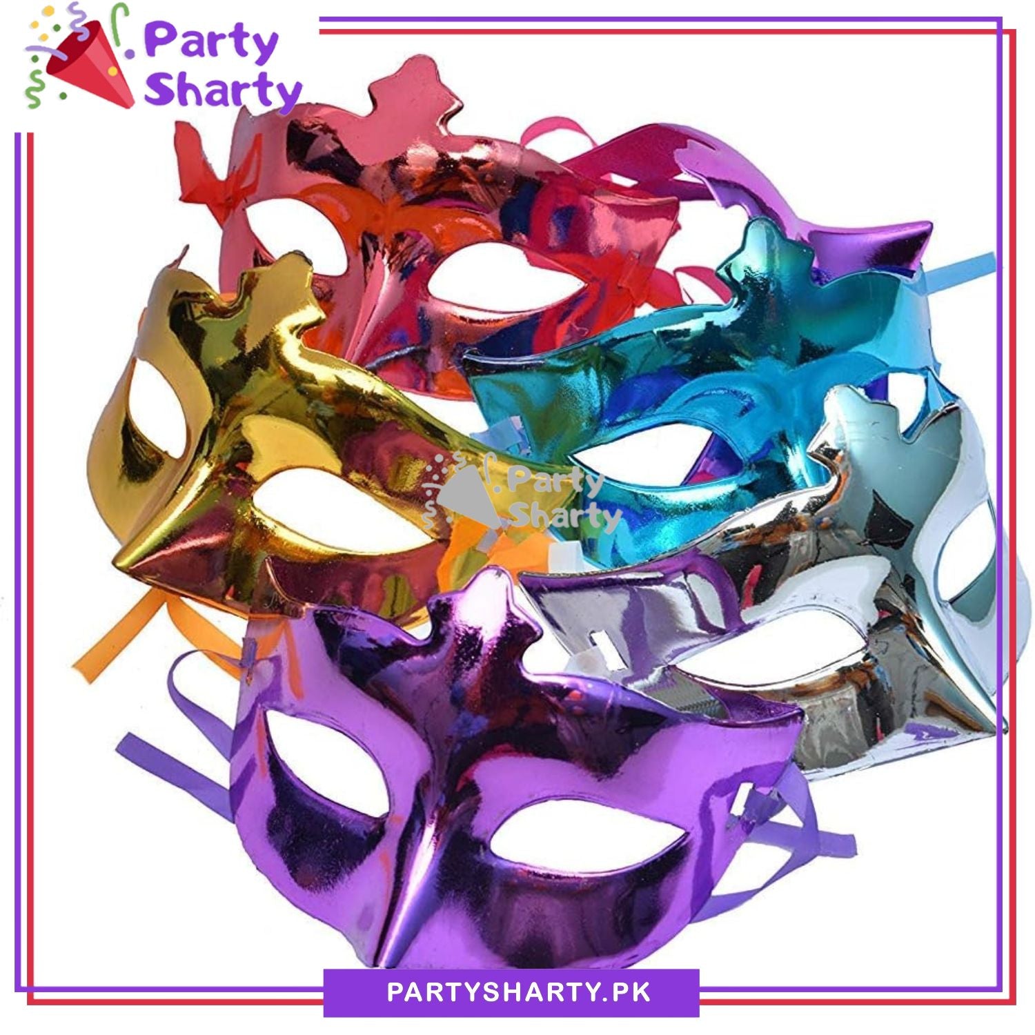 Unique Colorful Masquerade Mask For Wedding / Bridal Shower / Birthday / Halloween Photoshoot and Celebration