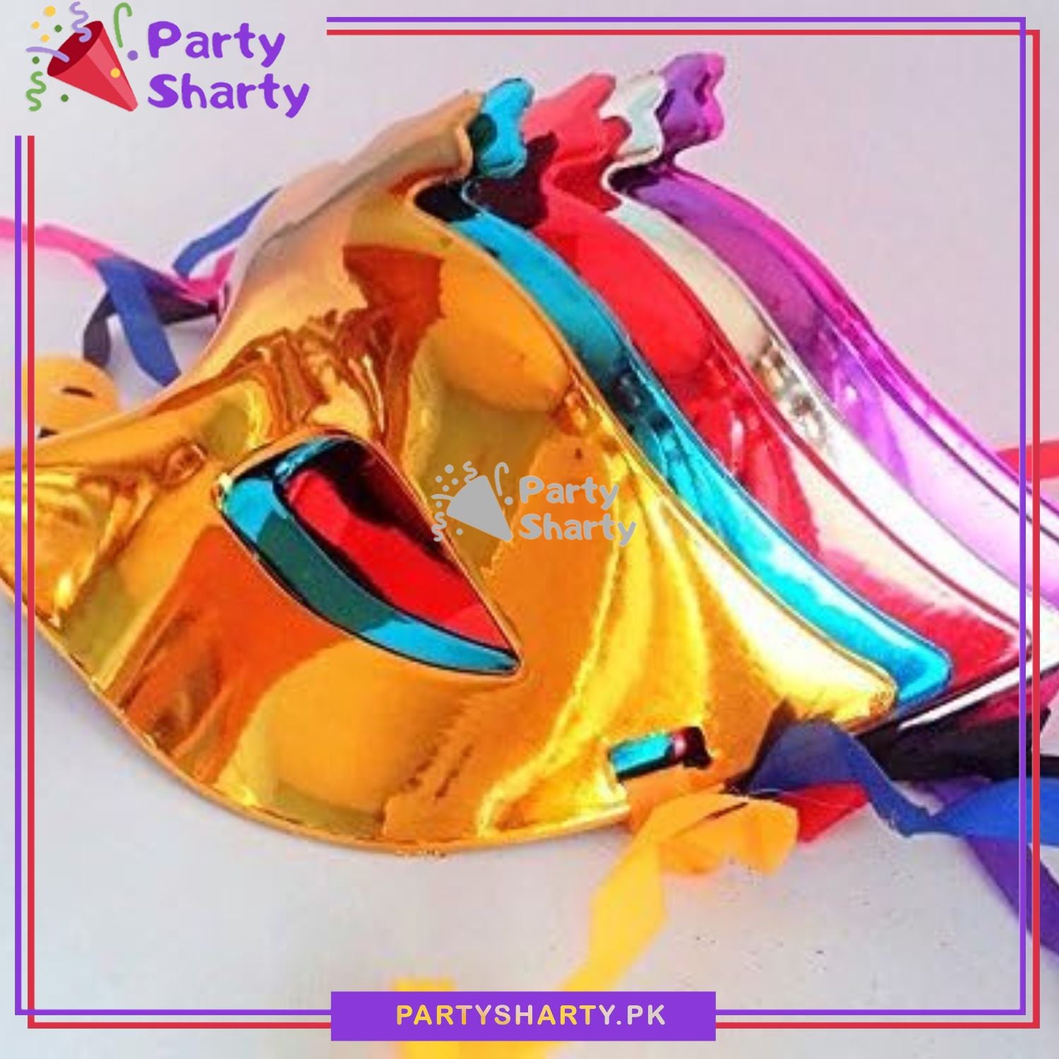 Unique Colorful Masquerade Mask For Wedding / Bridal Shower / Birthday / Halloween Photoshoot and Celebration