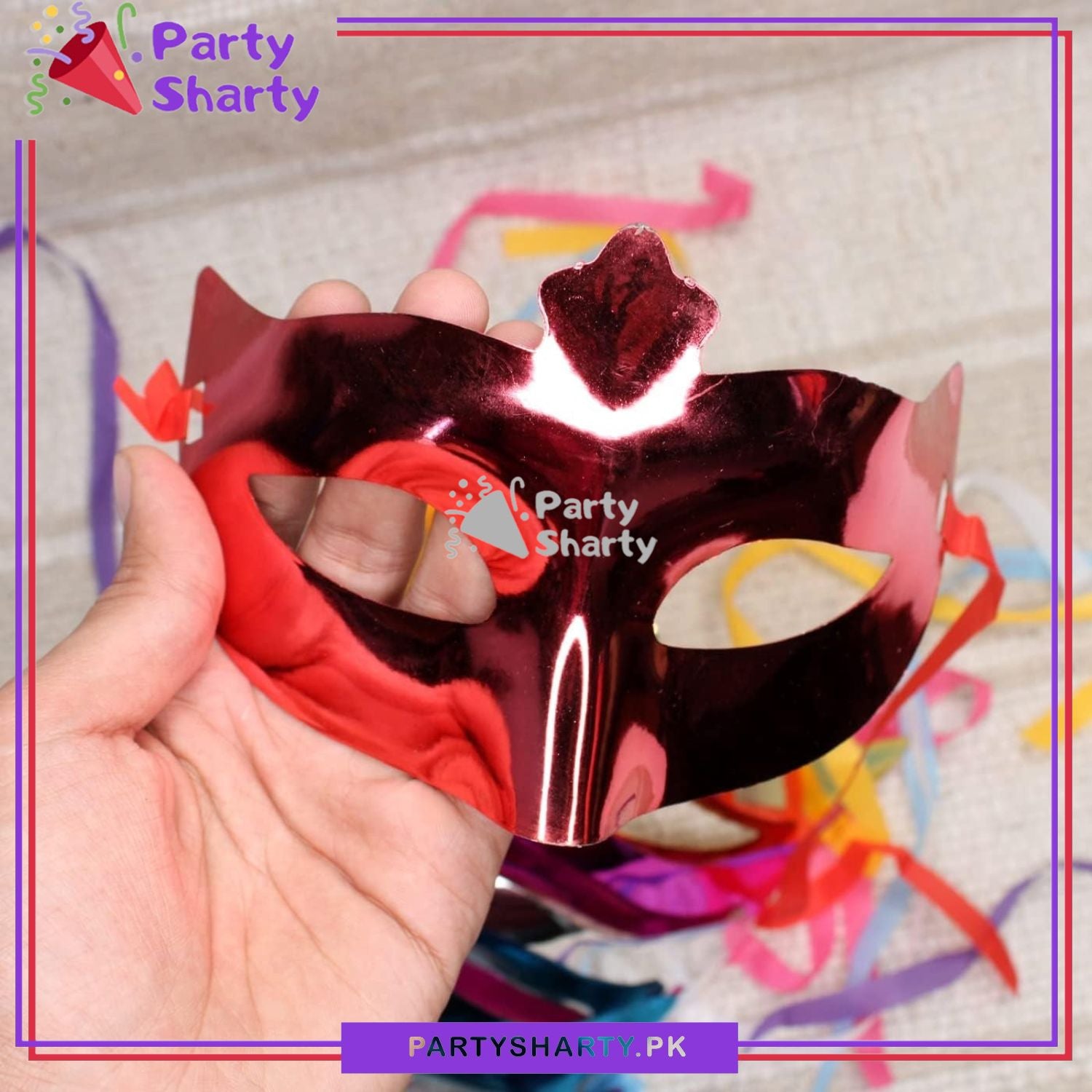 Unique Colorful Masquerade Mask For Wedding / Bridal Shower / Birthday / Halloween Photoshoot and Celebration
