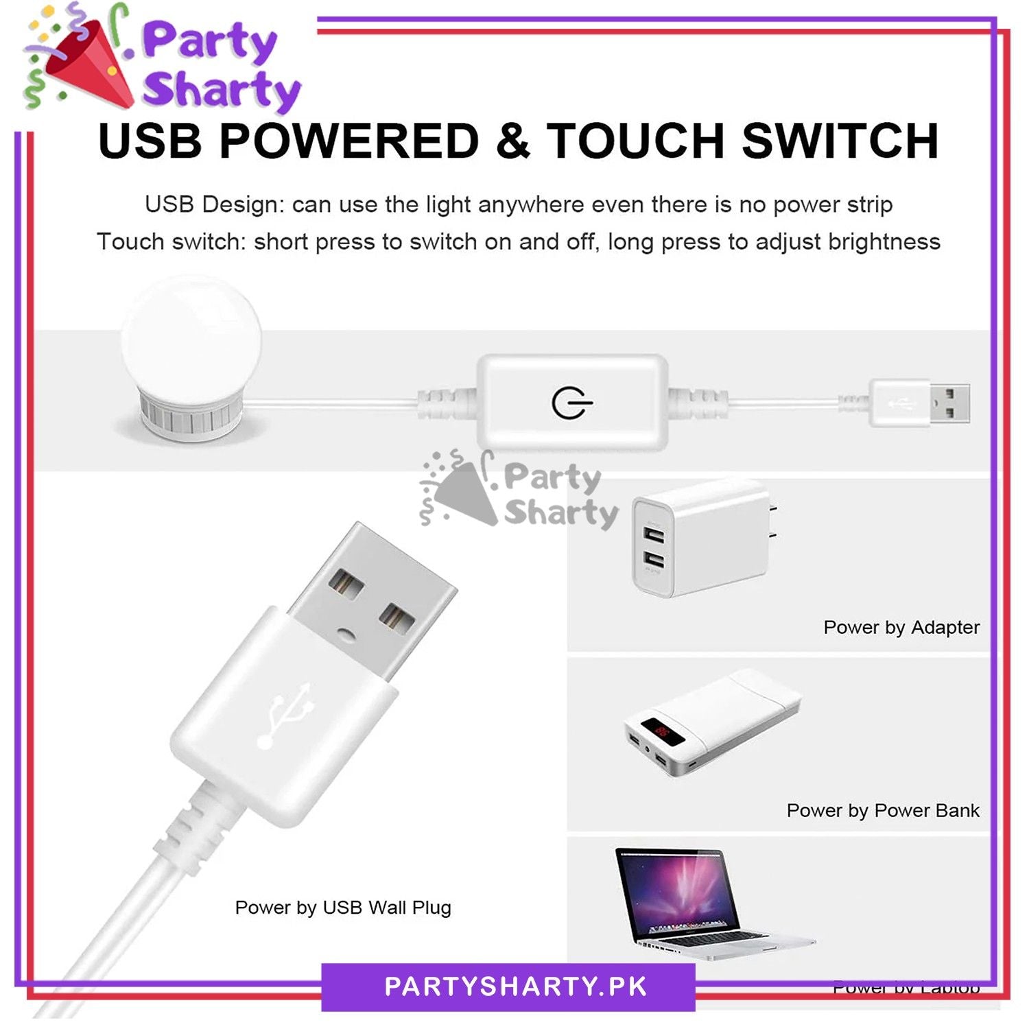 Vanity Mirror Light -LED Bulbs for Makeup Mirror Stand (10 Bulbs)-Best For Decoration-Beauty Bright Vanity Lights