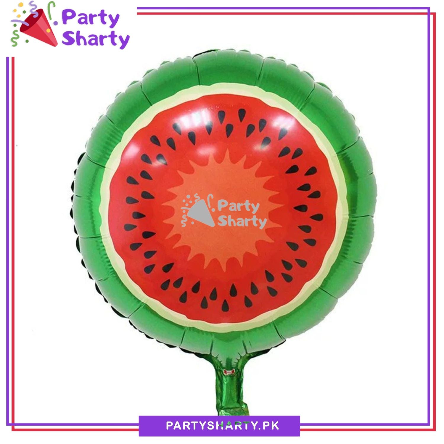 Banana, Orange, Watermelon Kiwi, Dragon Fruit Round Shaped Foil Balloons For Tutti Frutti Party Decoration
