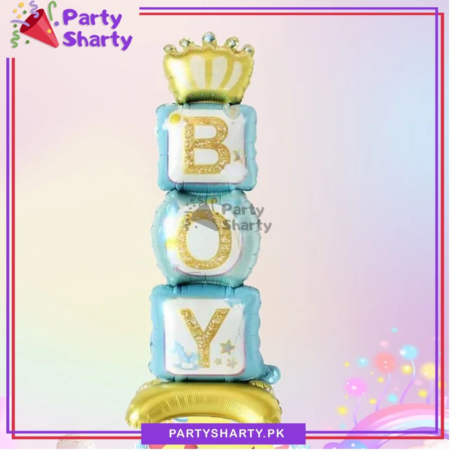 BOY Airloonz Foil Balloon For Welcome Baby, Baby Shower & Gender Reveal Celebrations & Decoration