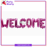 Welcome Letter Foil Balloon Banner For Welcome Party Theme Decoration and Celebration