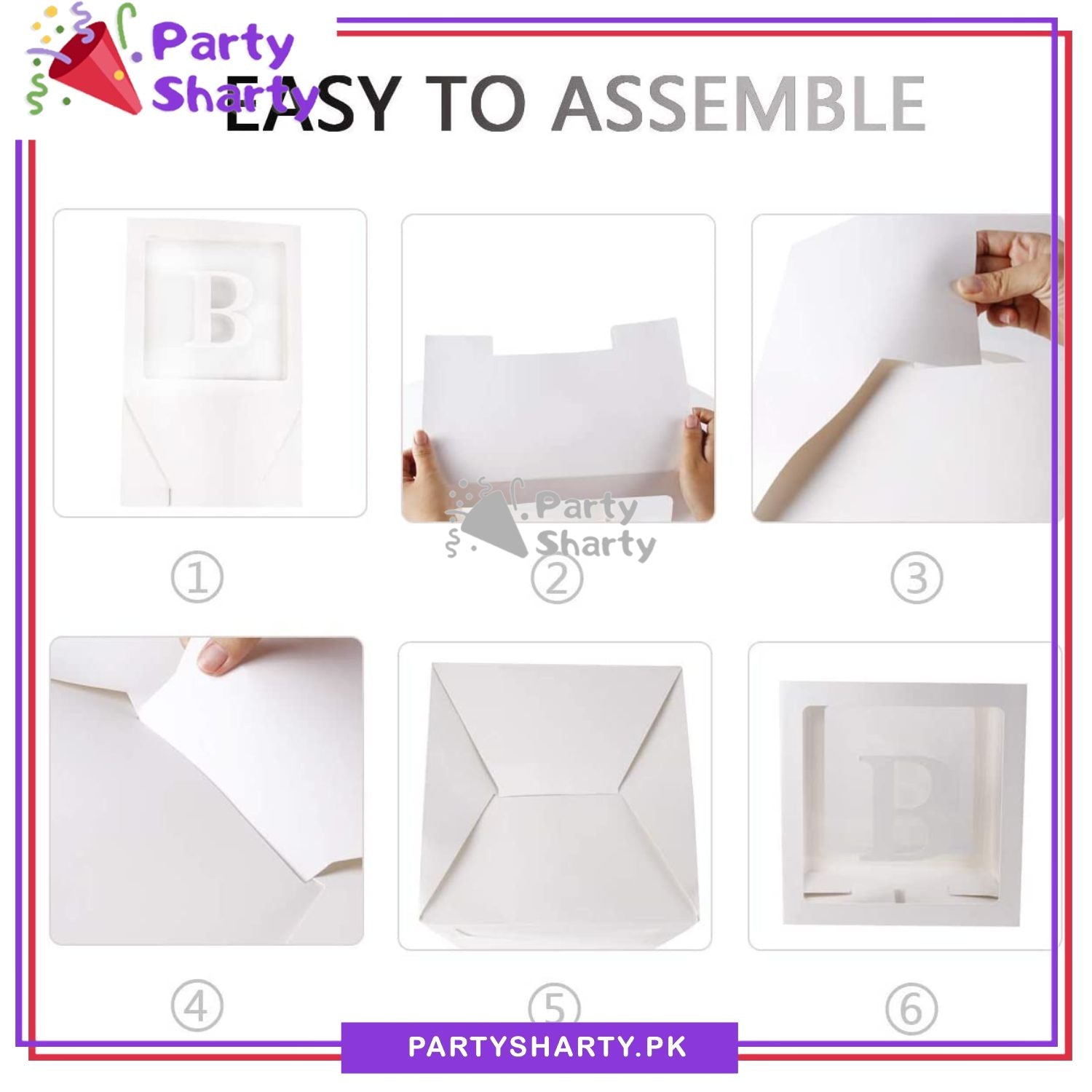White BABY Box, DIY Transparent Baby Boxes for First Birthday, Welcome Baby, Gender Reveal, Baby Shower Party Decorations
