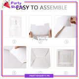 White BABY Box, DIY Transparent Baby Boxes for First Birthday, Welcome Baby, Gender Reveal, Baby Shower Party Decorations