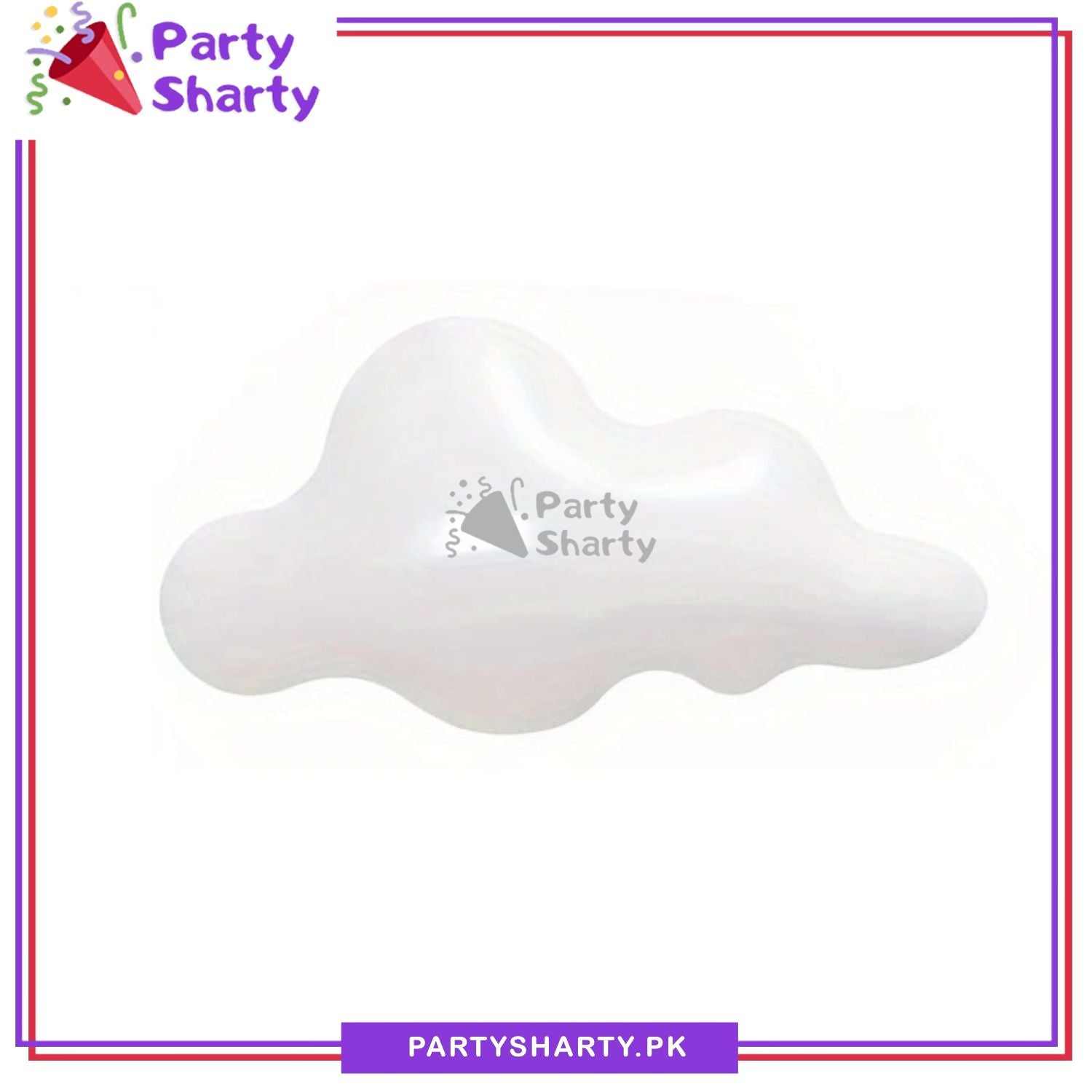 White Cloud Shaped Foil Balloon For Theme Decoration and Celebration