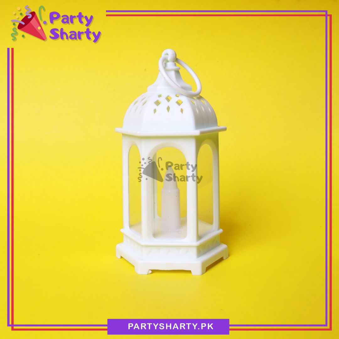 White Color Lantern Shaped LED light Candle Decorative Led Hanging Lamp