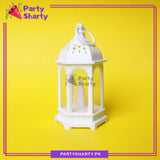 White Color Lantern Shaped LED light Candle Decorative Led Hanging Lamp