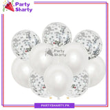 Latex Balloons with Confetti Filled Balloons for Party Decoration (10 pcs / set)