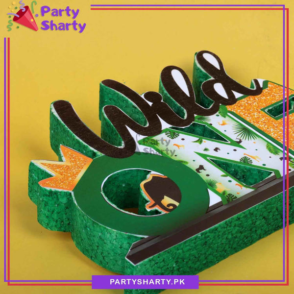 Wild ONE Thermocol Standee For Jungle Theme Based First Birthday Celeb ...