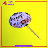 Wild One Cup Cake Topper For Jungle / Safari Birthday Theme Party and Decoration