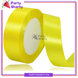 1 inch Satin Ribbon Roll For Birthday, Anniversary, Bridal Shower, Baby Shower and Gift Decoration