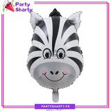 Mini Size Jungle Theme Animal Head Foil Balloon For Birthday Celebration