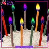 Amazing Color flame Multicolor Happy Birthday Candles (Pack of 5)
