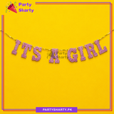 Its a Girl / Boy Glitter Foamic Banner For Welcome Baby Decorations & Celebrations