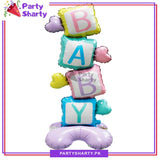 BABY Airloonz Colorful Aluminum Balloon For Welcome Baby, Baby Shower & Gender Reveal Party Decoration And Celebration