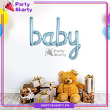 Baby Scripted Foil Balloon For Baby Shower, Welcome Baby and Gender Reveal Decoration and Celebrations