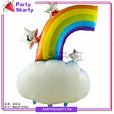 Cloud Rainbow with Star Aluminum Foil Balloon For Birthday & Baby Shower Decoration and Celebrations