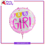 Baby Boy / Girl Round Shaped Foil Balloon for Baby Shower, Gender Reveal Event Decoration and Celebration