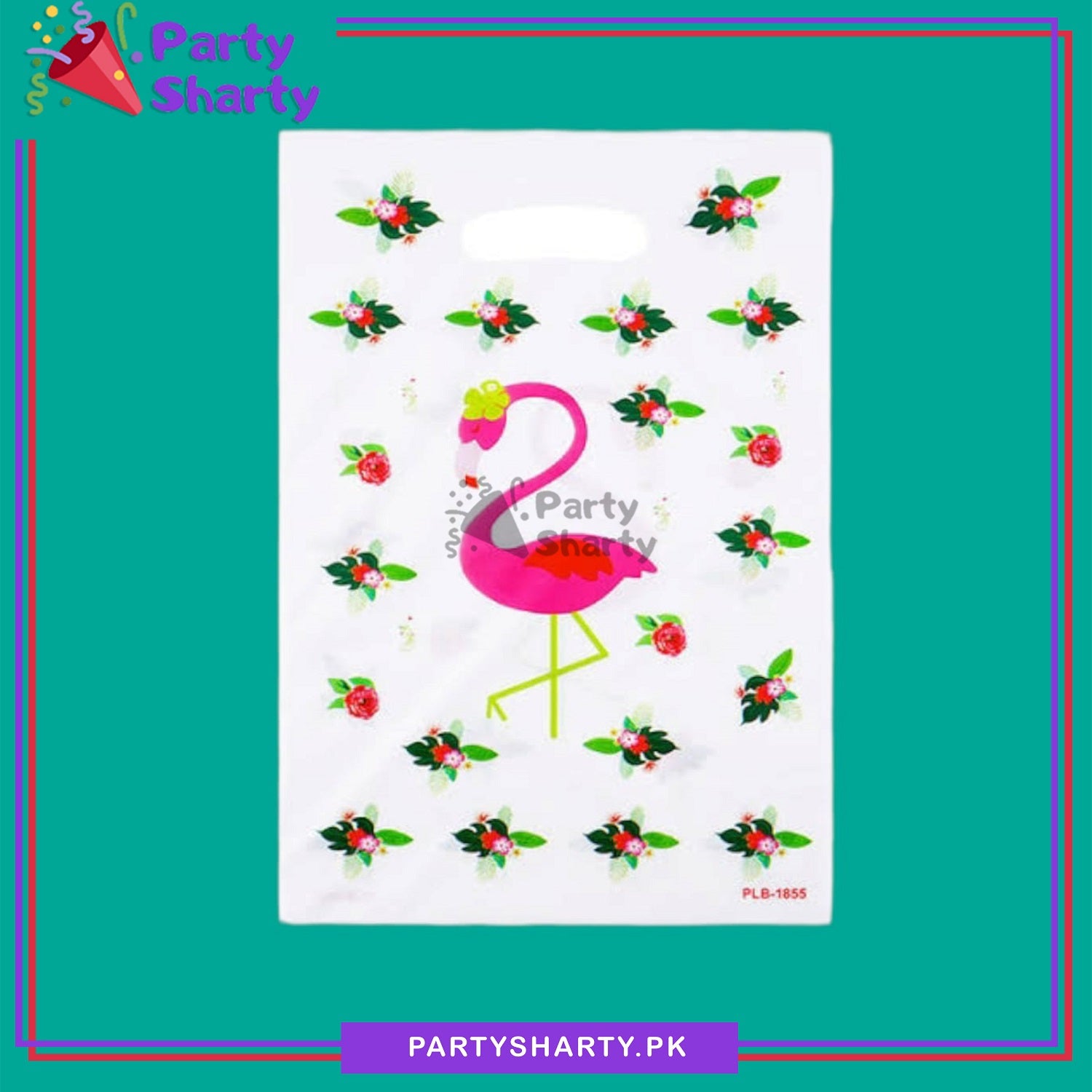 Flamingo Theme Goody Bags Pack of 10 For Flamingo Theme Party Decoration and Celebration
