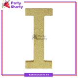 Gold Glitter Alphabet Sign Thermocol For Birthday and Event Decoration