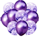 Latex Balloons with Confetti Filled Balloons for Party Decoration (10 pcs / set)