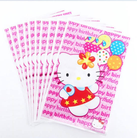 Hello Kitty Theme Goody Bags Pack of 10 For Hello Kitty Theme Party Decoration and Celebration